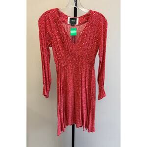 Maeve Long Sleeve Red Dress Size XXS #49986